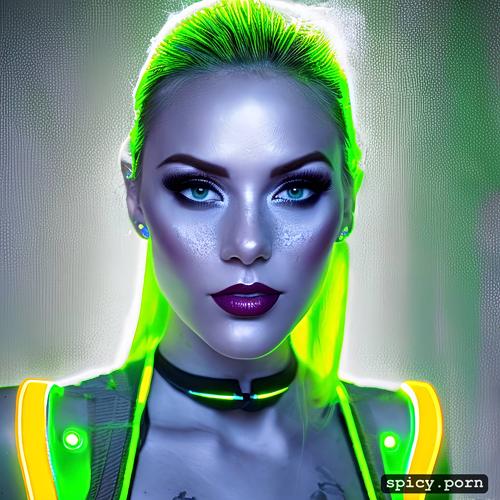 pinterest, cyber neon lighting, perfect anatomy, art by pascal blanche and greg rutkowski