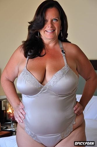 huge saggy breasts hanging down to the waist, big nipples, pale skin