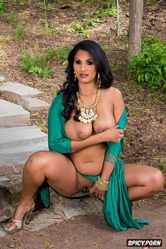 an early thirties fully dressed in long saree stunning suburban indian bhabhi dwelling in the usa provocatively seducing the viewer