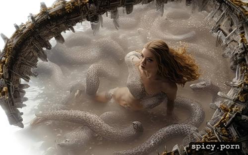 margaery tyrell, naked, no clothes, hires 16 k, underwater surrounding