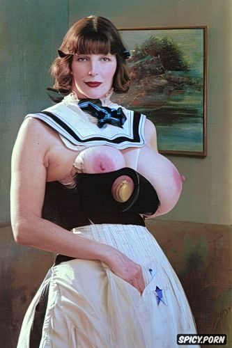 flat chested, clothing, sailor school uniform, john singer sargeant oil painting