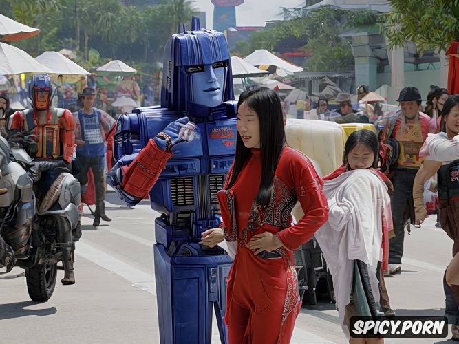 optimus prime banging a thai whore doggy style while all the autobots are applauding in the background