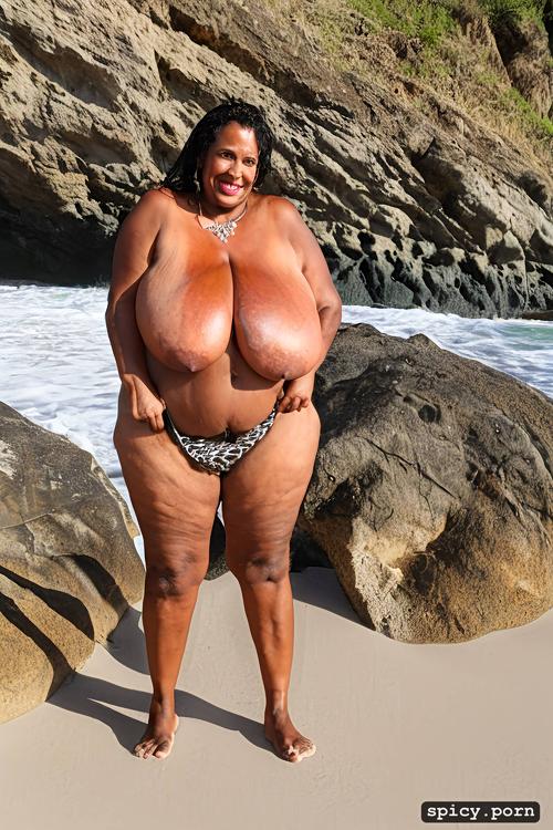 59 yo, wide hips, full body view, largest boobs ever, humongous hanging hooters