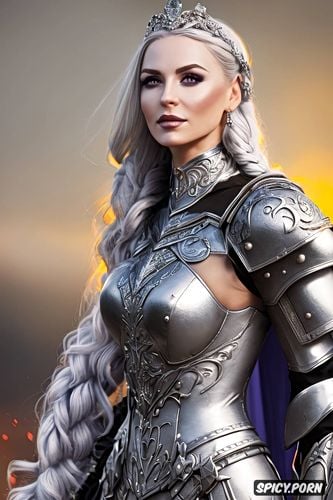 k shot on canon dslr, wearing black scale armor, female knight