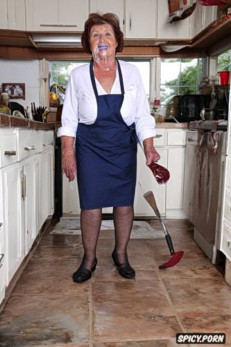 masterpiece, in the kitchen, look into camera, first person pov