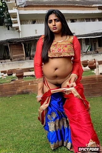 must show pussy, a raunchy gujarati beauty in her late twenties living in america fully outfitted in shifted expensive gujarati garba long chanya choli revealing her pussy with odhani and bandhani