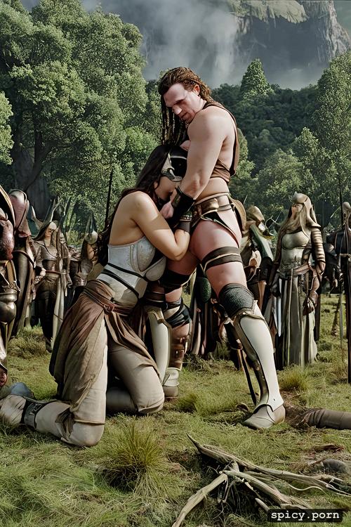 real natural colors ultra detailed porn position the giant hero hulck tickle with his big and bulging dick very well on right in her round ass on the kneeling queen of the amazons