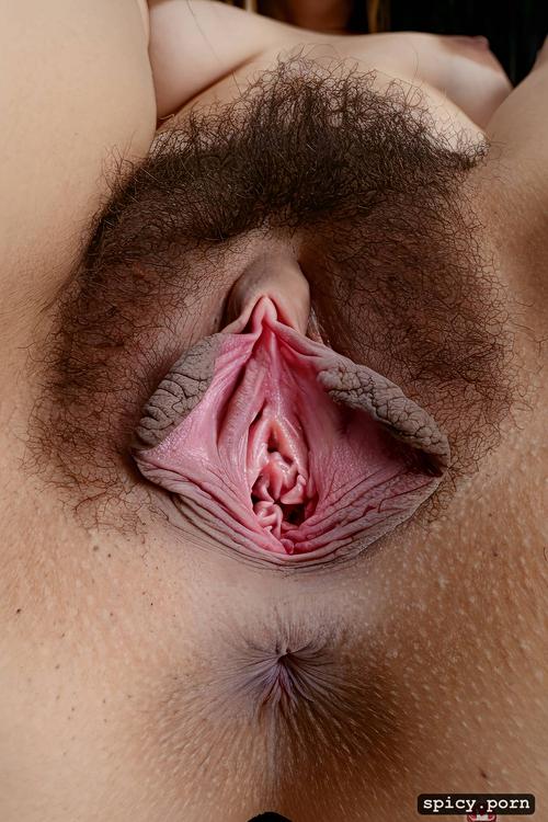 pussy lips held open displaying pussy to the viewer, pussy close up