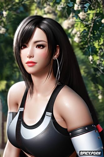 ultra detailed, tifa lockhart final fantasy vii remake beautiful face tight outfit masterpiece