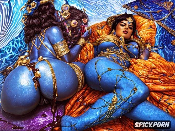 petite middle school body, spreading big blue ass, lesbian sex in suhagraat hindu godess kali blue skin