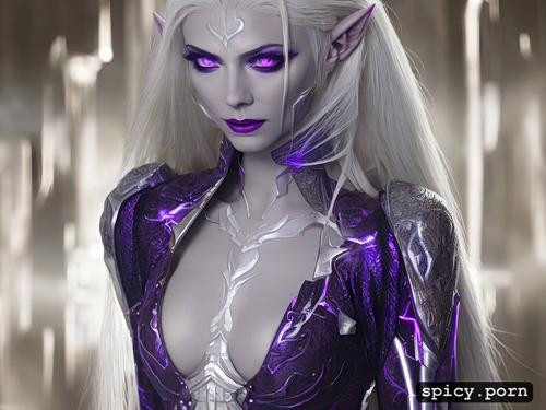 23 yo, small boobs, perfect slim albino female elf, full body