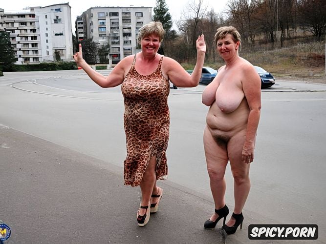 very fat cute very stupid east europeanamateur dumb nude granny