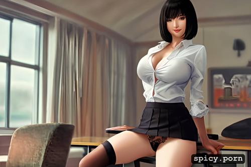 teacher, comprehensive cinematic, ultra detailed, stockings