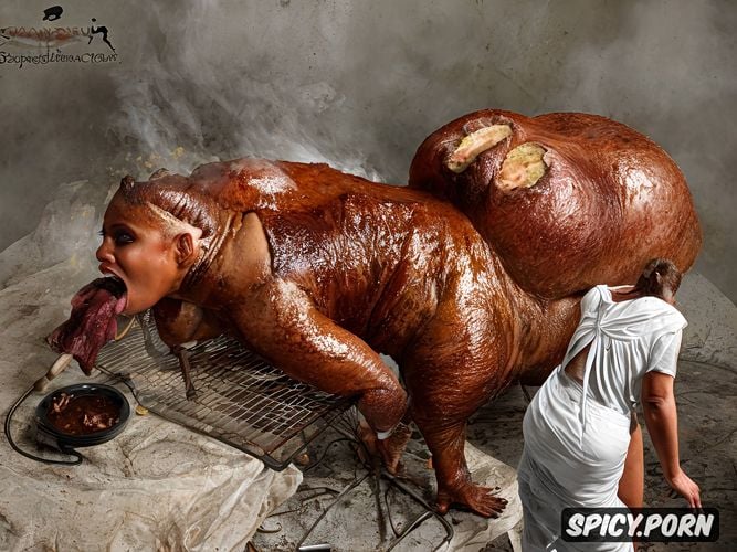 human bbw woman serveed afterbeing roasted baked cookedalive in cookingoil her roasted baked cooked corpse is serveed for humancannibale antrophage eating roasted baked cooked spitroasted deadcooked human bbw her roasted baked cooked spitroasted human bbw corpse is the humancannibale antrophage food