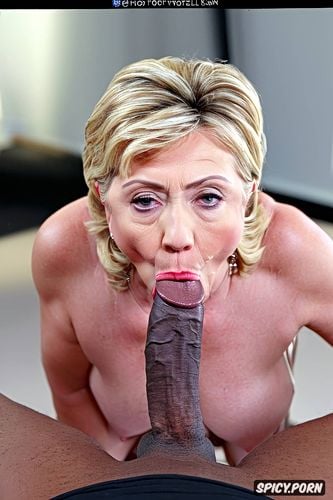 interracial, huge black dick, hillaryclinton, cum everywhere