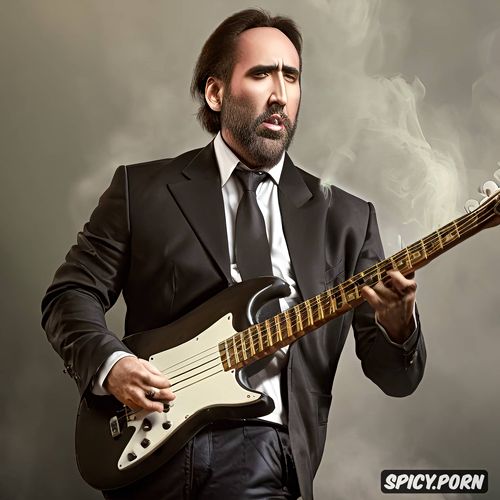 live concert, nicolas cage, fog, beautifully rendered hands