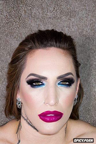 goth, whore, makeup