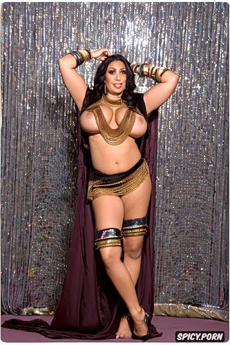 curvy, sharp focus, jewelry, front view, massive breasts, gorgeous1 8 egyptian bellydancer