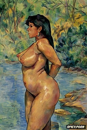 jungle, pierre bonnard, fauvism, cézanne, detailed face, wide hips