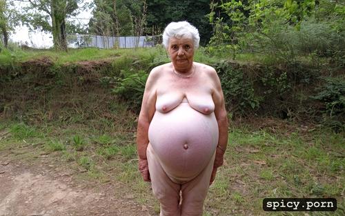 naked, comprehensive cinematic, fat thighs, wrinkly body, 95yo