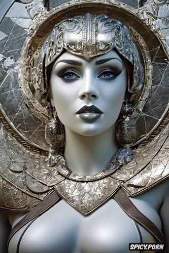 female greek goddess beautiful face young tight leather armor masterpiece