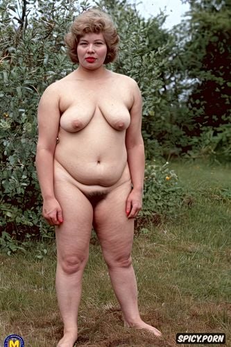 russian bbw mature woman full nude standing hairy pussy pretty face