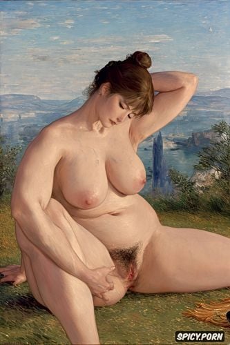 open mouth, fat ass, belly, paul peter rubens, grabbing neck