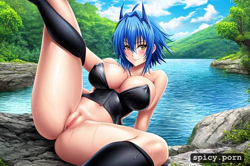 gold eyes, dxd, blushing, very complex details, ultra detailed