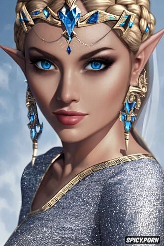 k shot on canon dslr, princess zelda legend of zelda tight outfit portrait beautiful face masterpiece