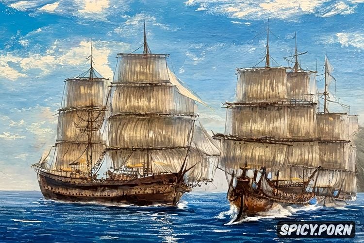 sailing ships in the tropics