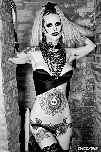 goth whore, satanist, satanic graffiti