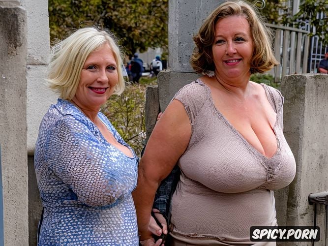 short hair, very large cunt, worlds largest most floppy most saggy breasts