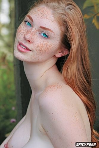 light freckles, cute face, sagging tits, 18 years old, ultra detailed