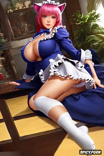 extremely realistic, slightly erect clitoris, maid, extremely detailed
