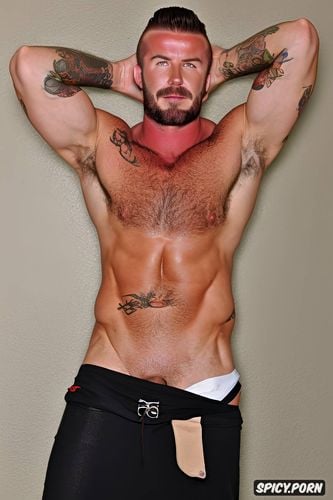 some body hair, big penis, nice abs, solo man body muscular