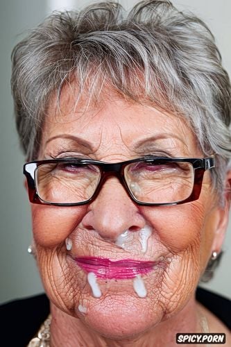 random normal petite granny, portrait, look into camera, front view