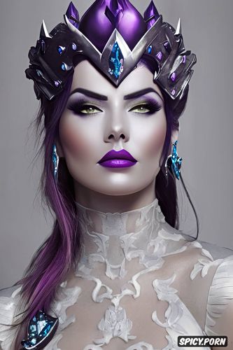 k shot on canon dslr, ultra detailed, abs, masterpiece, widowmaker overwatch female fantasy queen fantasy castle crown royal gown beautiful face portrait muscles