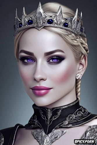 ultra detailed face shot, confident smirk, ultra realistic, tiara