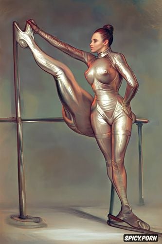 beautiful face, fat thighs, female officer, long legs, space age