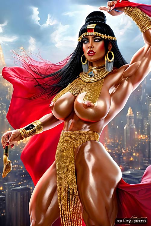cleopatra transexual bodybuilder, gigantic penis, hight heels