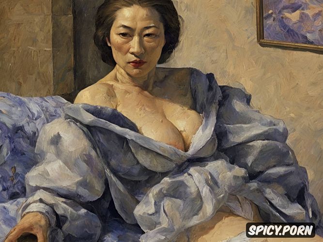 félix vallotton, michelle yeoh, old saggy breasts, very small breasts