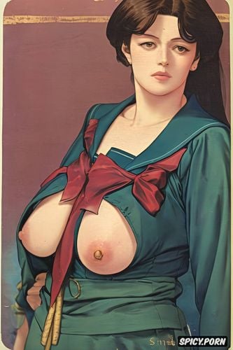 john singer sargeant oil painting, small delicate breasts, fat thighs