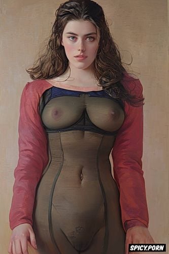 pink nipples, millie brady, paul peter rubens oil painting, margaret qualley