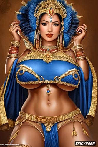 hindu devi, big boobs, big tits, full necked body, sexy body