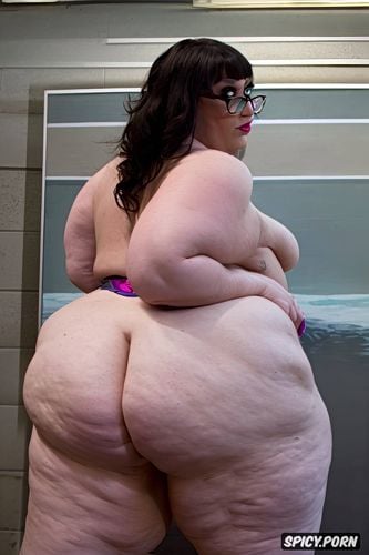 huge fat ass, big ass, giant ass, partially nude, real natural colors