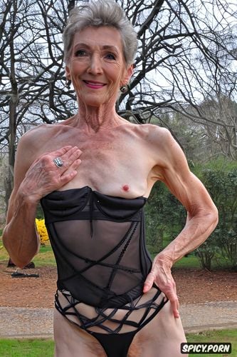 flat chested, beautiful grey granny, oldest, petite skinny body