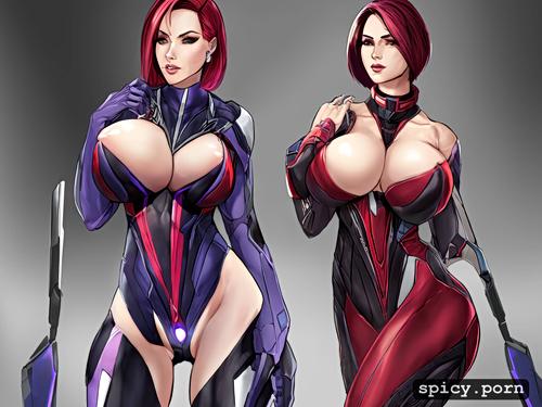 no skin showed, mass effect, one single woman, quarian, thick hips