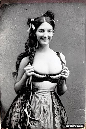 small breasts, 1800s cdv tin type beautiful skinny and petite victorian young prostitute
