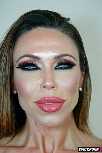 pink lipstick, shiny glossy lips, lip liner, slut makeup, glossy lips