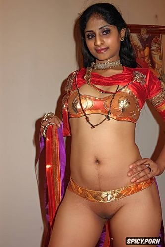 intricately realistic pussy, shifted garba choli, pussy centered in the picture